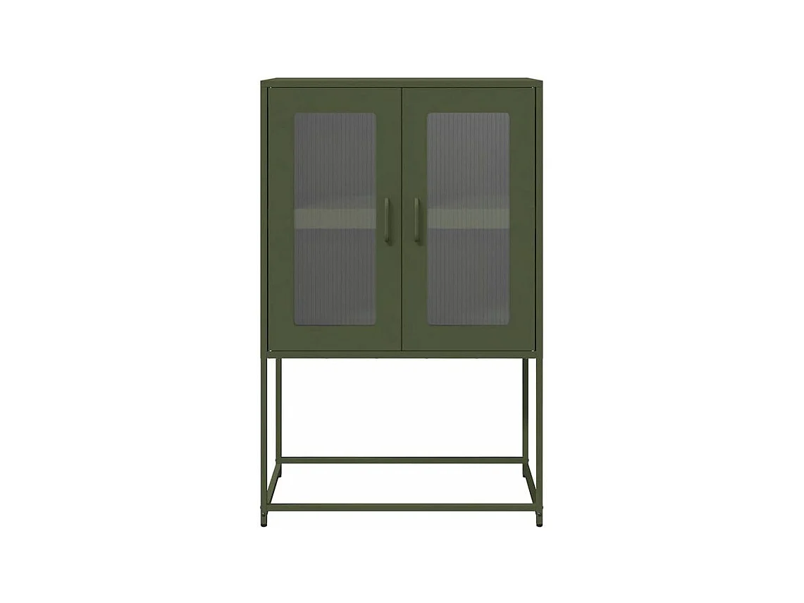 Buffet haut vert olive 68x39x107 acier