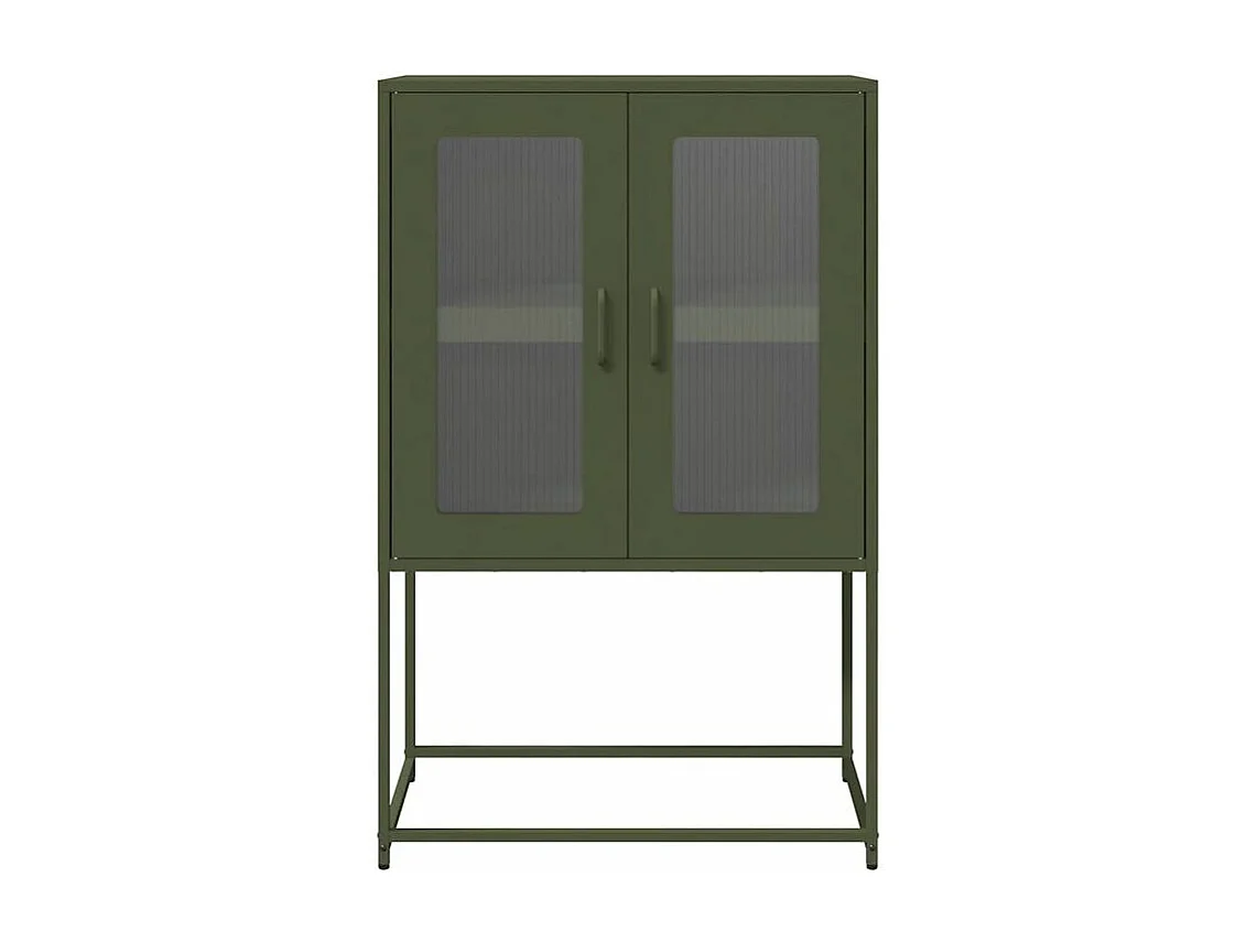 Buffet haut vert olive 68x39x107 acier