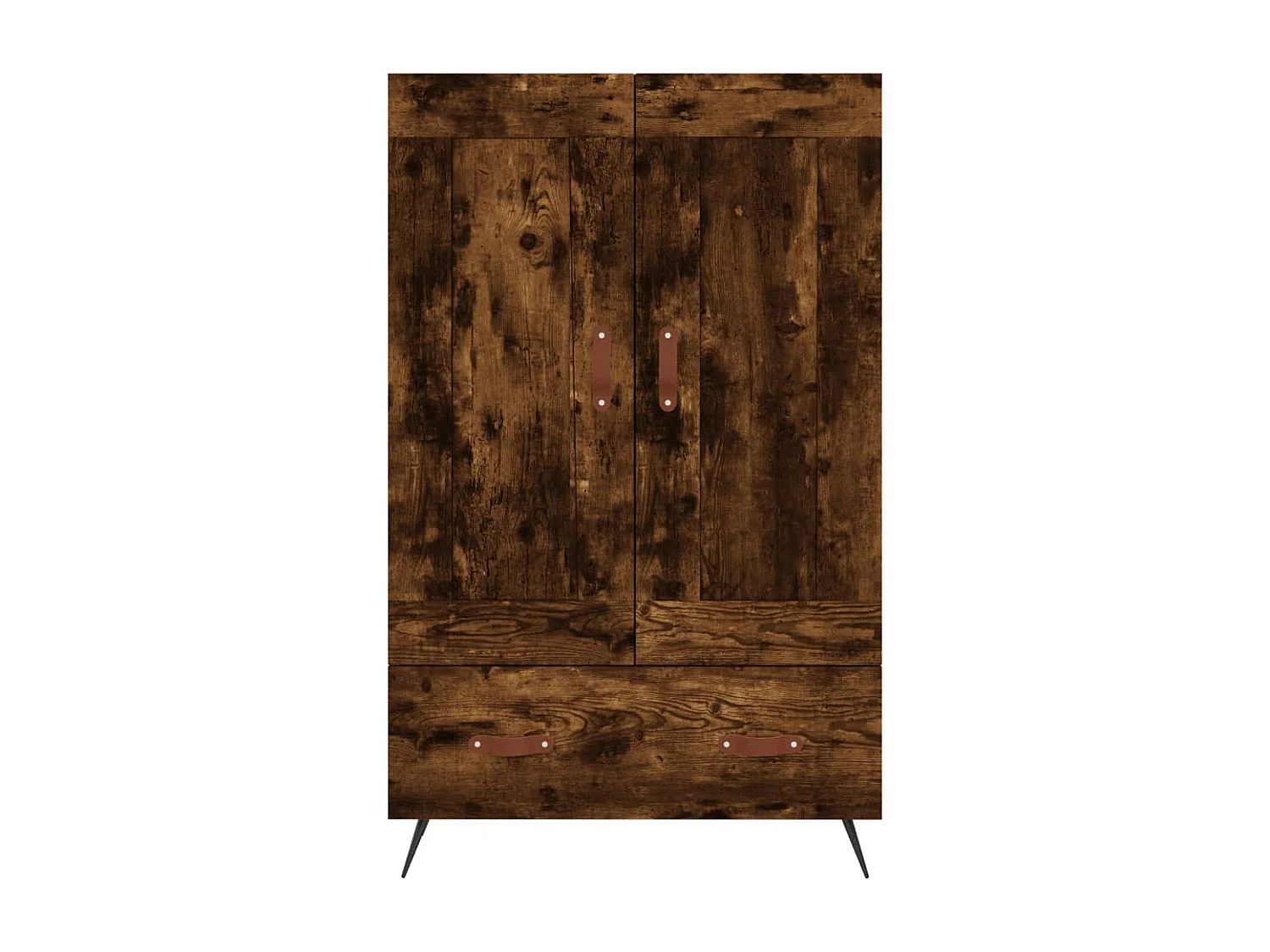 Buffet haut chêne fumé 69,5x31x115 bois d'ingénierie