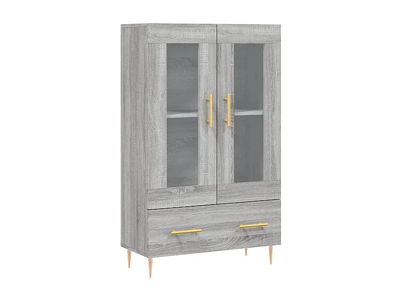 Buffet haut sonoma gris 69,5x31x115 bois d'ingénierie