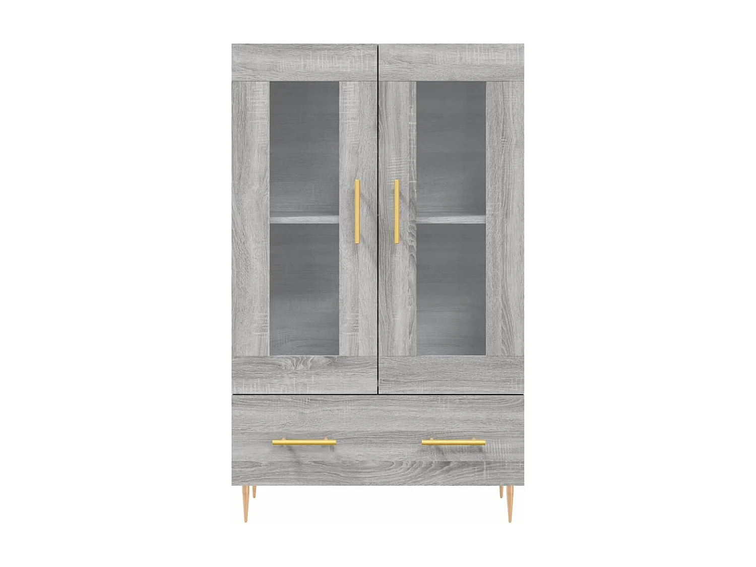 Buffet haut sonoma gris 69,5x31x115 bois d'ingénierie