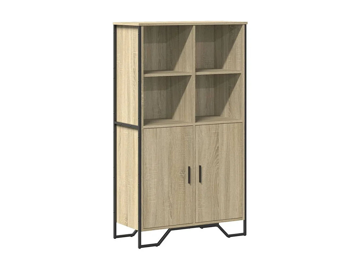 Buffet haut chêne sonoma 79,5x35,5x137,5 bois d'ingénierie