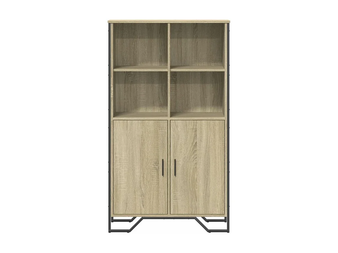 Buffet haut chêne sonoma 79,5x35,5x137,5 bois d'ingénierie