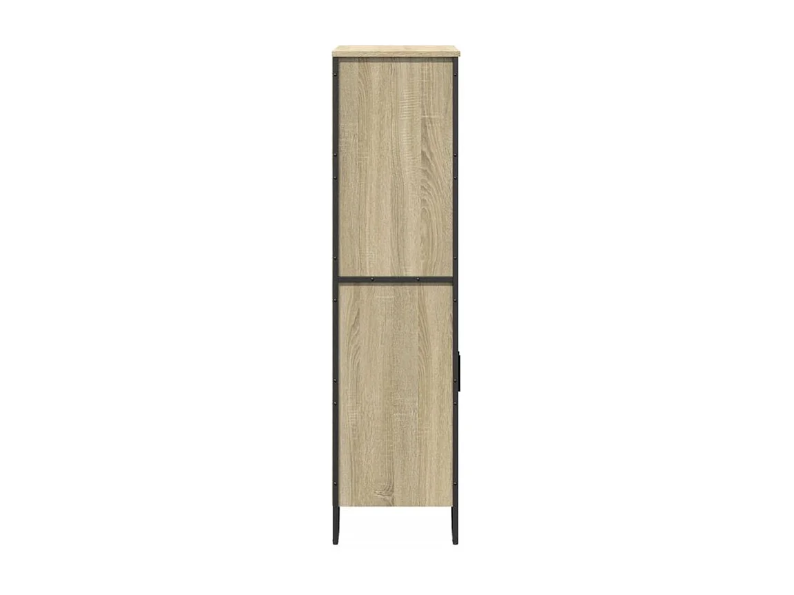 Buffet haut chêne sonoma 79,5x35,5x137,5 bois d'ingénierie