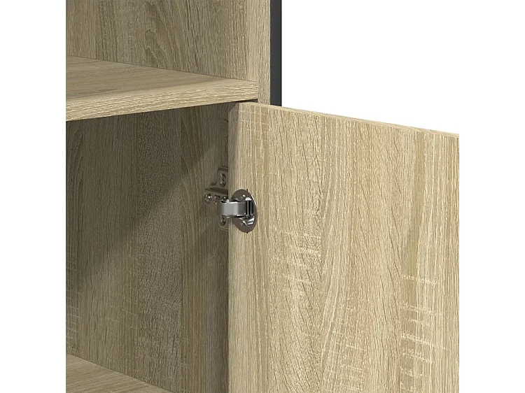 Buffet haut chêne sonoma 79,5x35,5x137,5 bois d'ingénierie