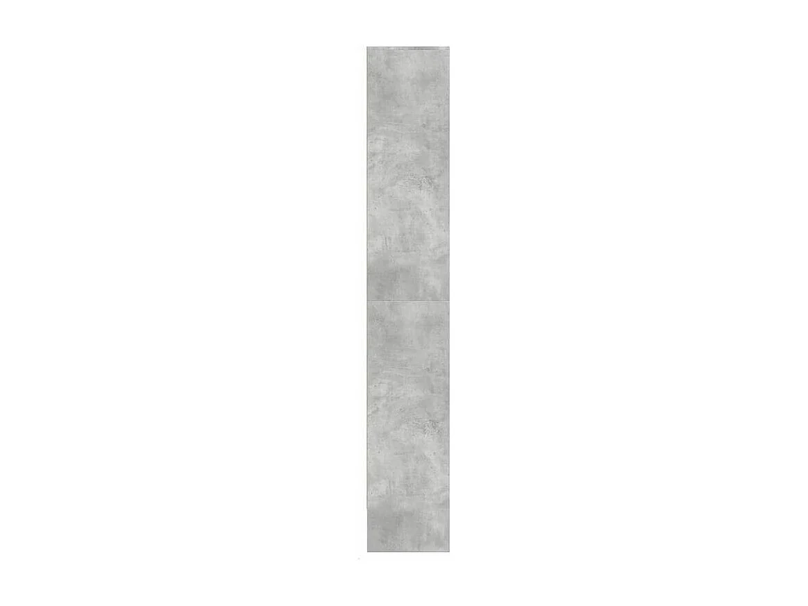 Buffet haut avec LED gris béton 69x32,5x200 bois d’ingénierie