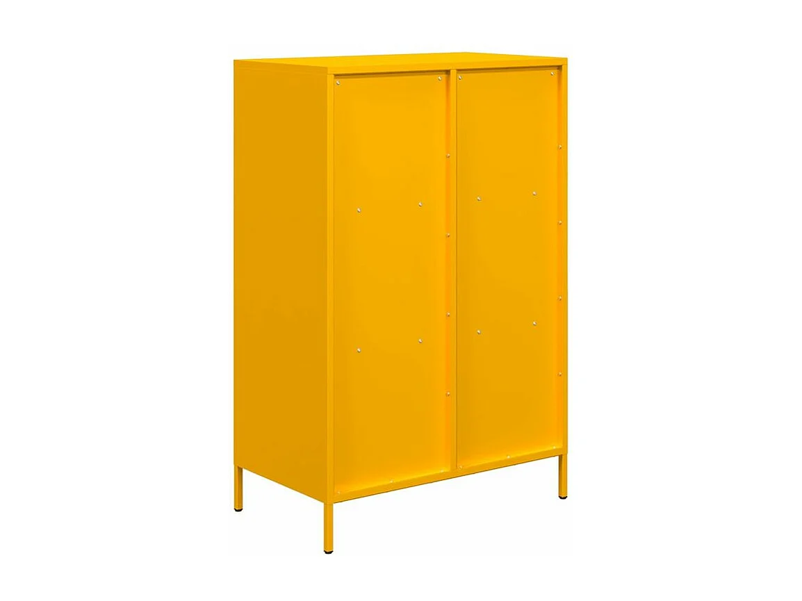 Buffet haut jaune moutarde 68x39x103,5 acier