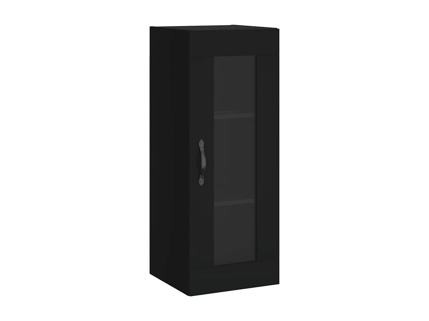 Buffet haut Noir 34,5x34x180 Bois d'ingénierie