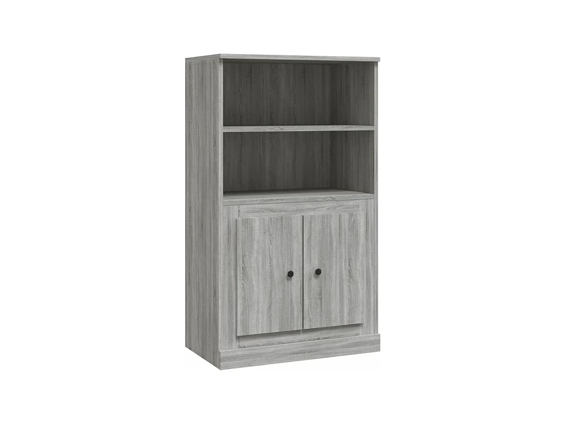 Buffet haut sonoma gris 60x35,5x103,5 bois d'ingénierie