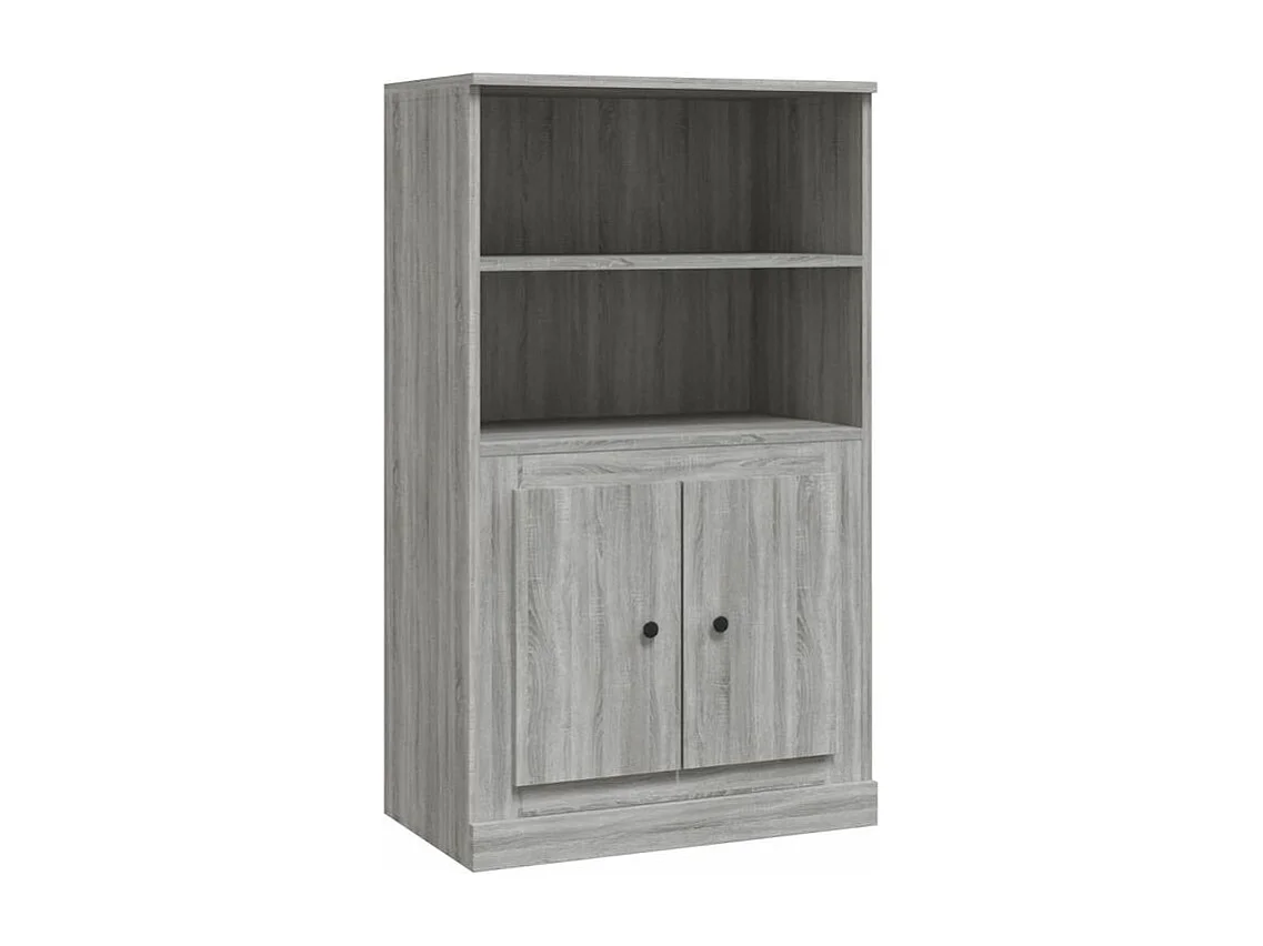 Buffet haut sonoma gris 60x35,5x103,5 bois d'ingénierie