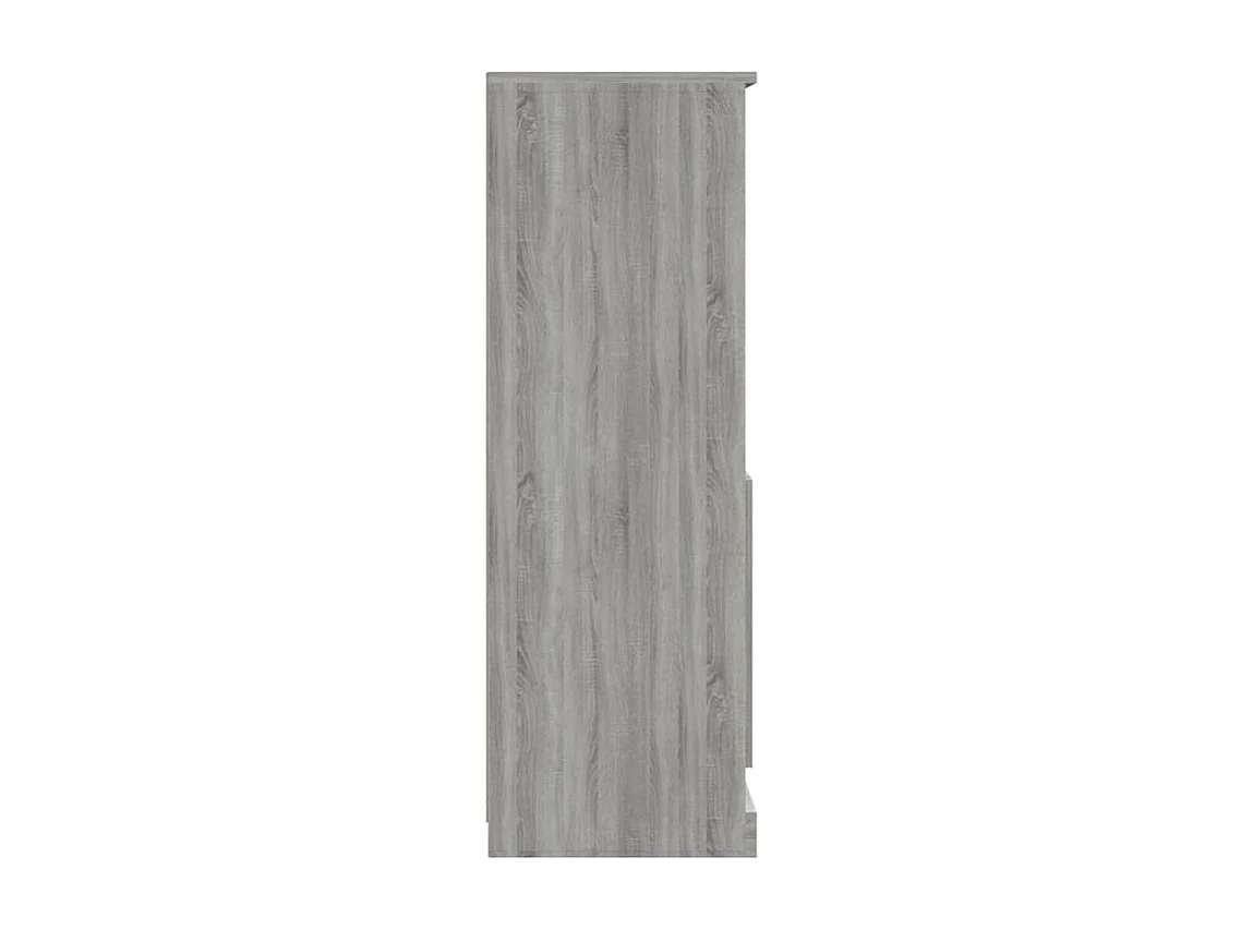 Buffet haut sonoma gris 60x35,5x103,5 bois d'ingénierie