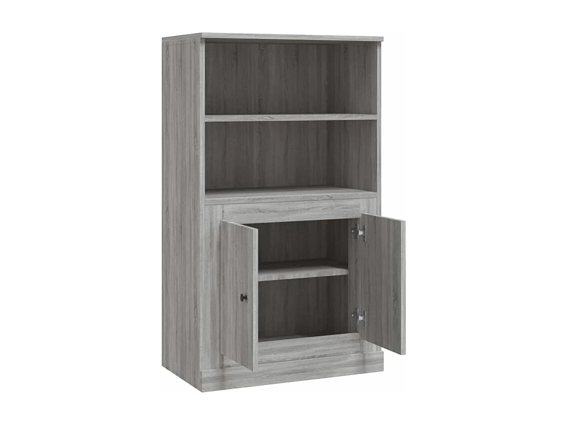 Buffet haut sonoma gris 60x35,5x103,5 bois d'ingénierie