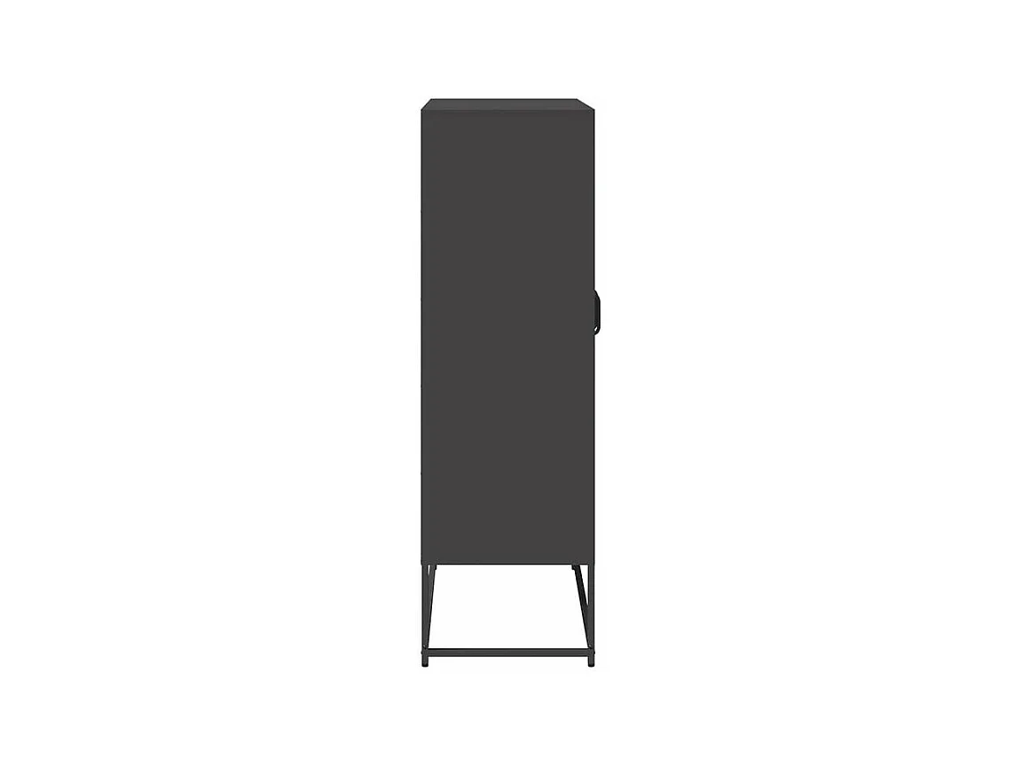 Buffet haut noir 68x39x123 acier