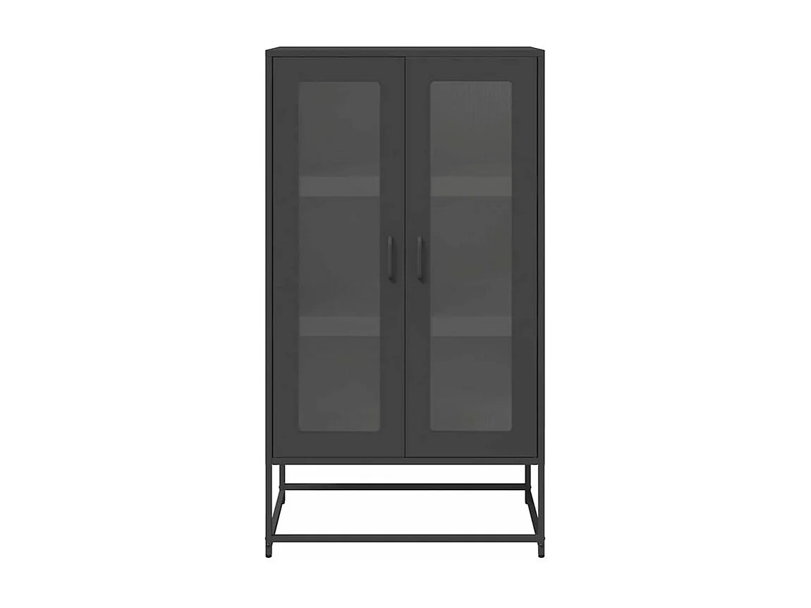 Buffet haut noir 68x39x123 acier