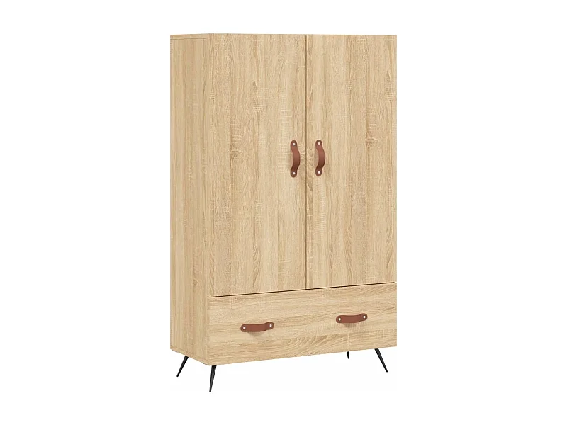 Buffet haut chêne sonoma 69,5x31x115 bois d'ingénierie