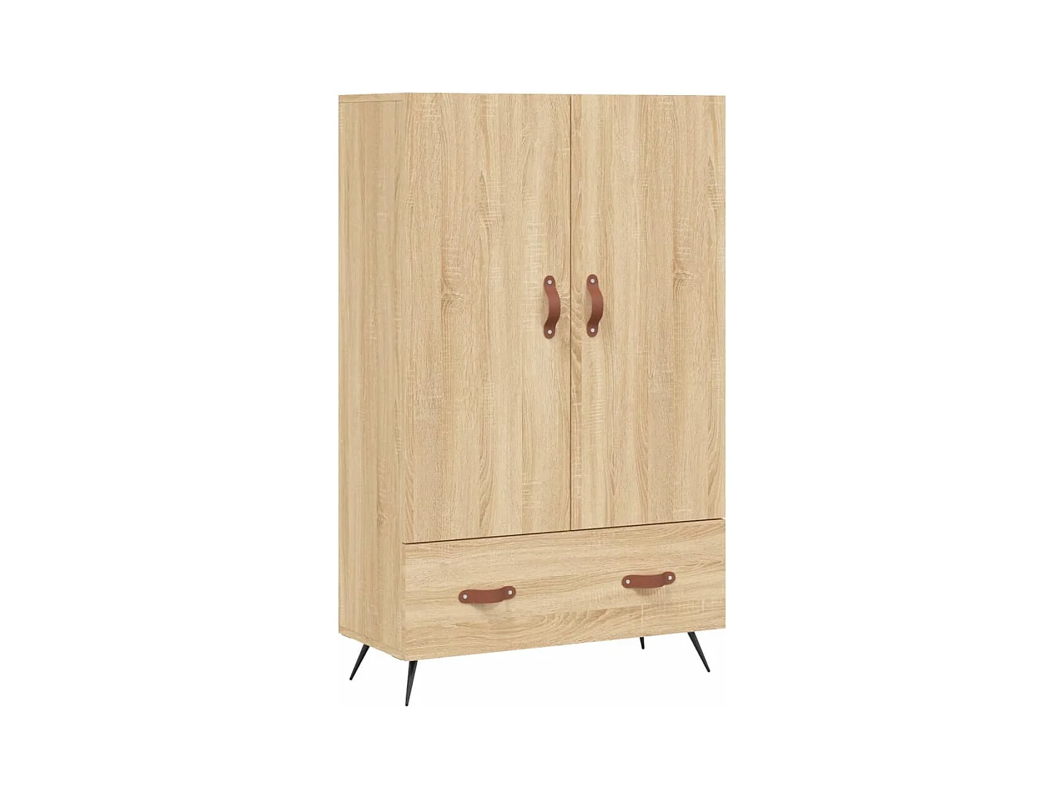 Buffet haut chêne sonoma 69,5x31x115 bois d'ingénierie