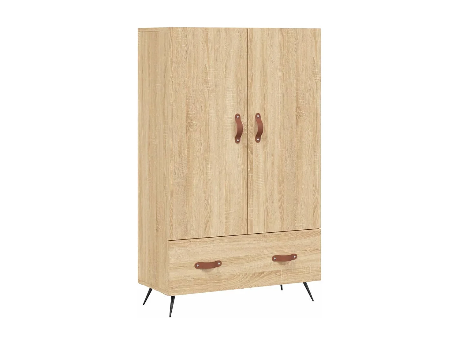Buffet haut chêne sonoma 69,5x31x115 bois d'ingénierie
