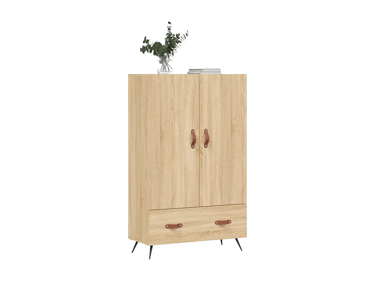 Buffet haut chêne sonoma 69,5x31x115 bois d'ingénierie