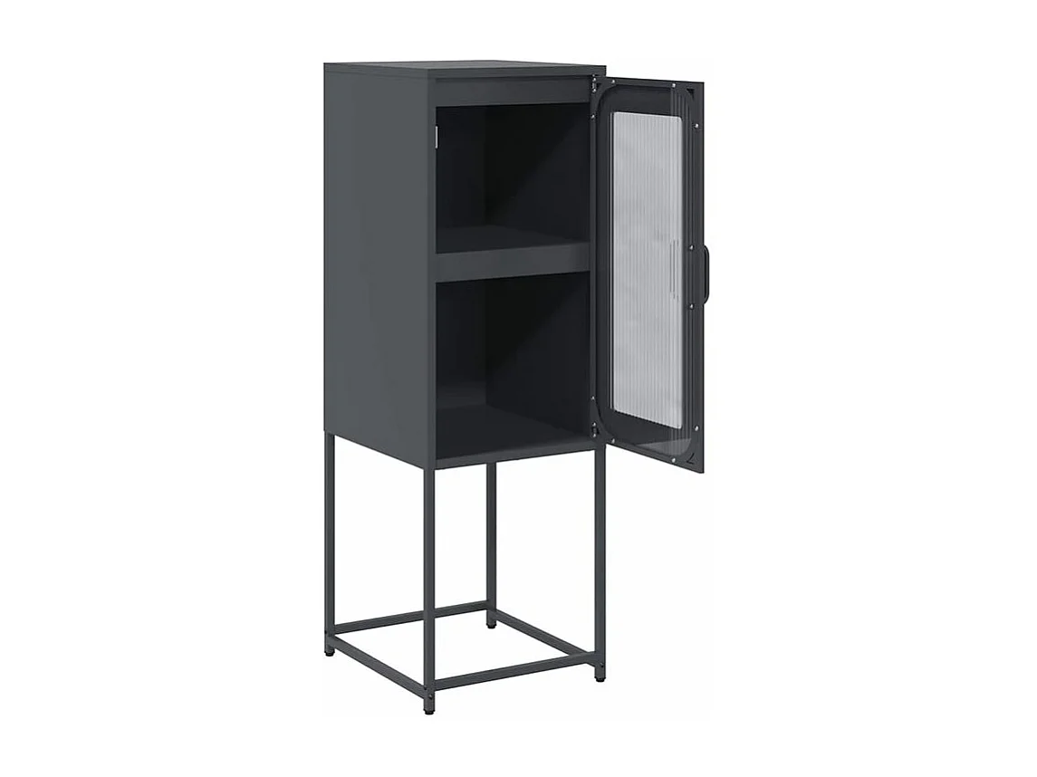 Buffet anthracite 36x39x107 acier laminé à froid