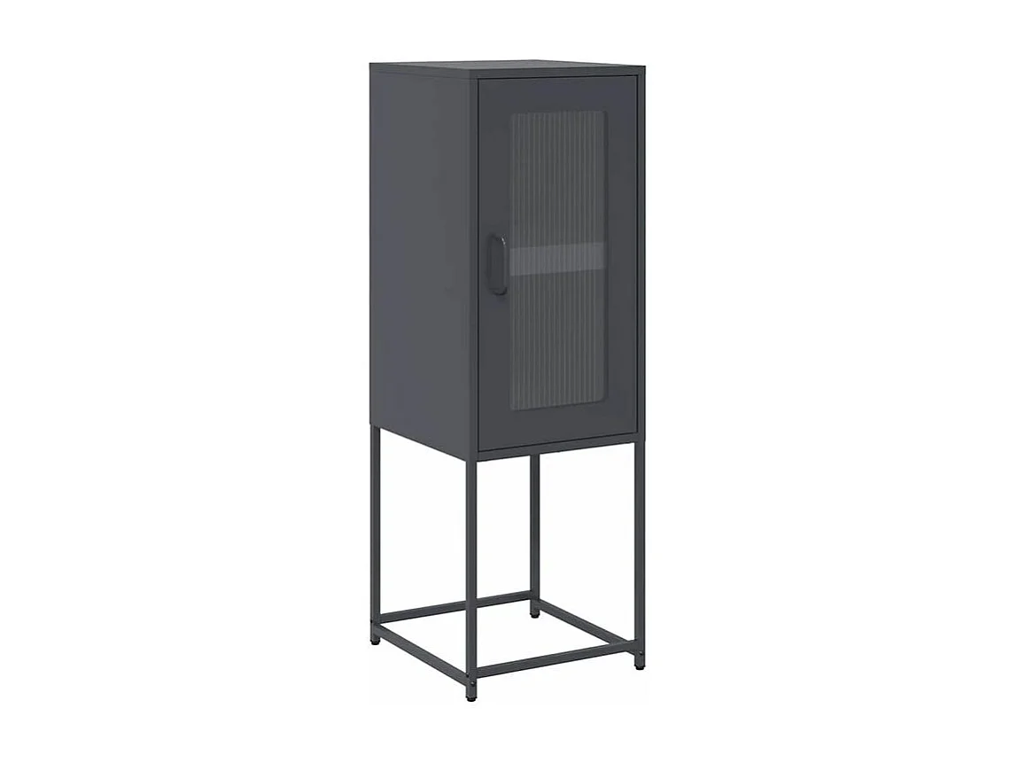 Buffet anthracite 36x39x107 acier laminé à froid