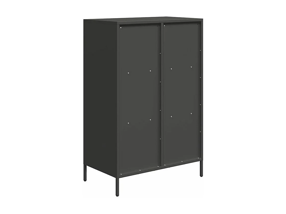 Buffet haut noir 68x39x103,5 acier