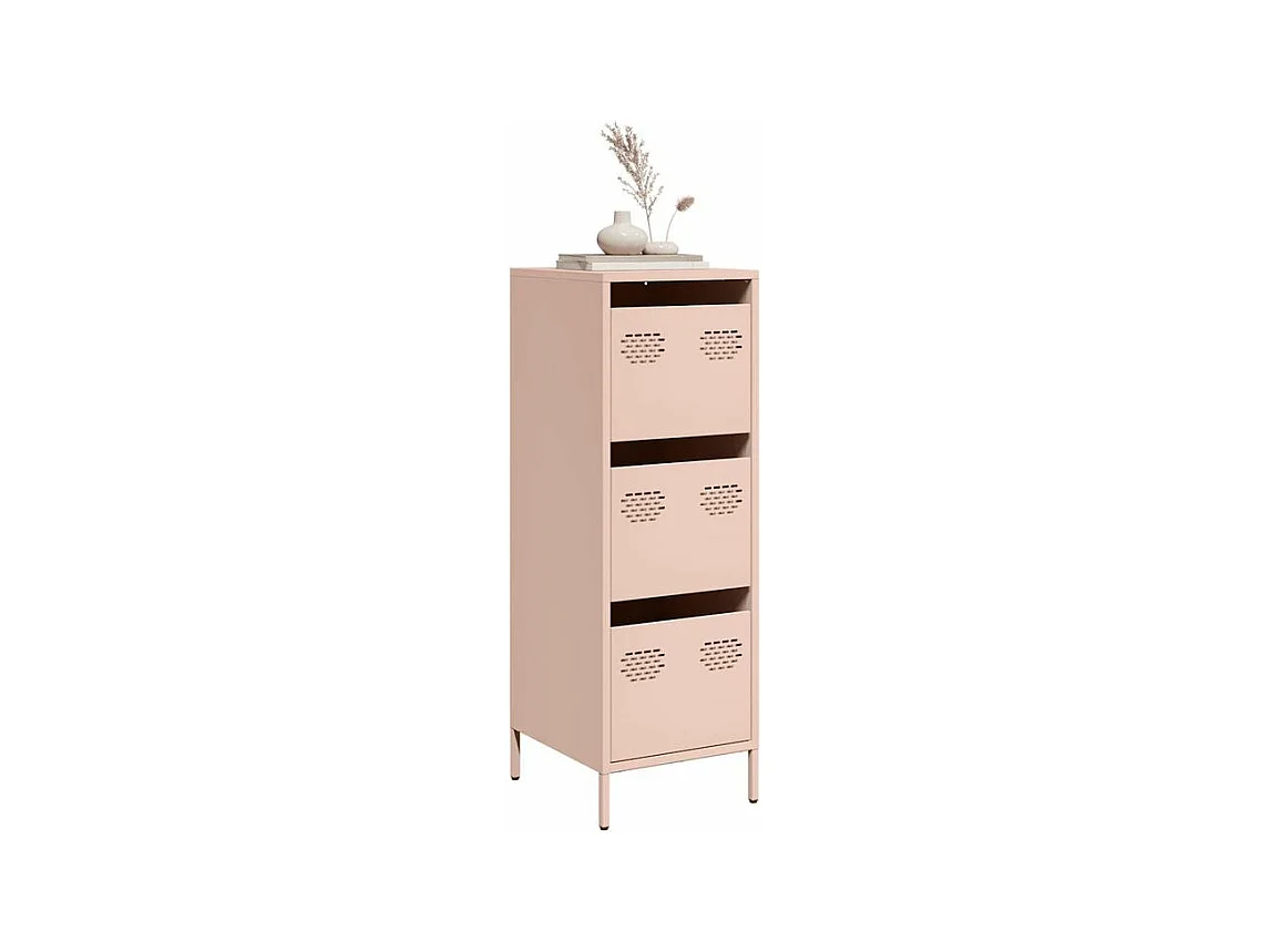 Buffet haut rose 39x35x103,5 acier