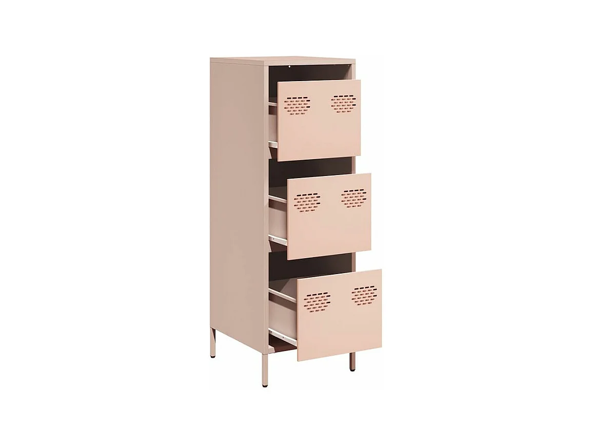 Buffet haut rose 39x35x103,5 acier