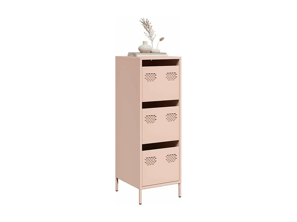Buffet haut rose 39x35x103,5 acier
