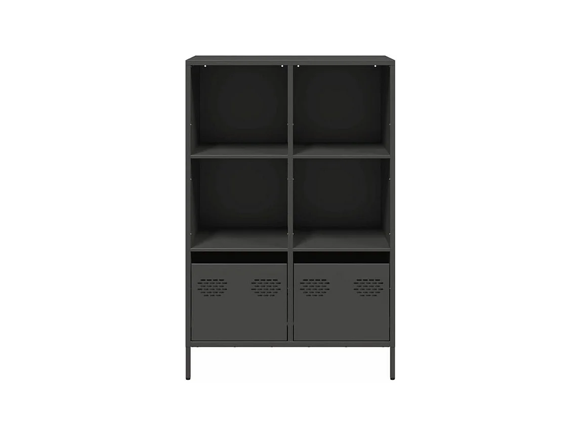 Buffet haut noir 68x39x103,5 acier