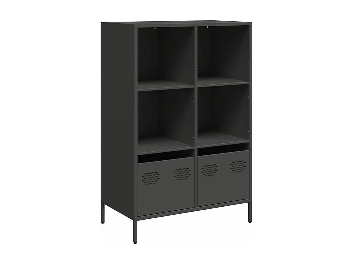 Buffet haut noir 68x39x103,5 acier