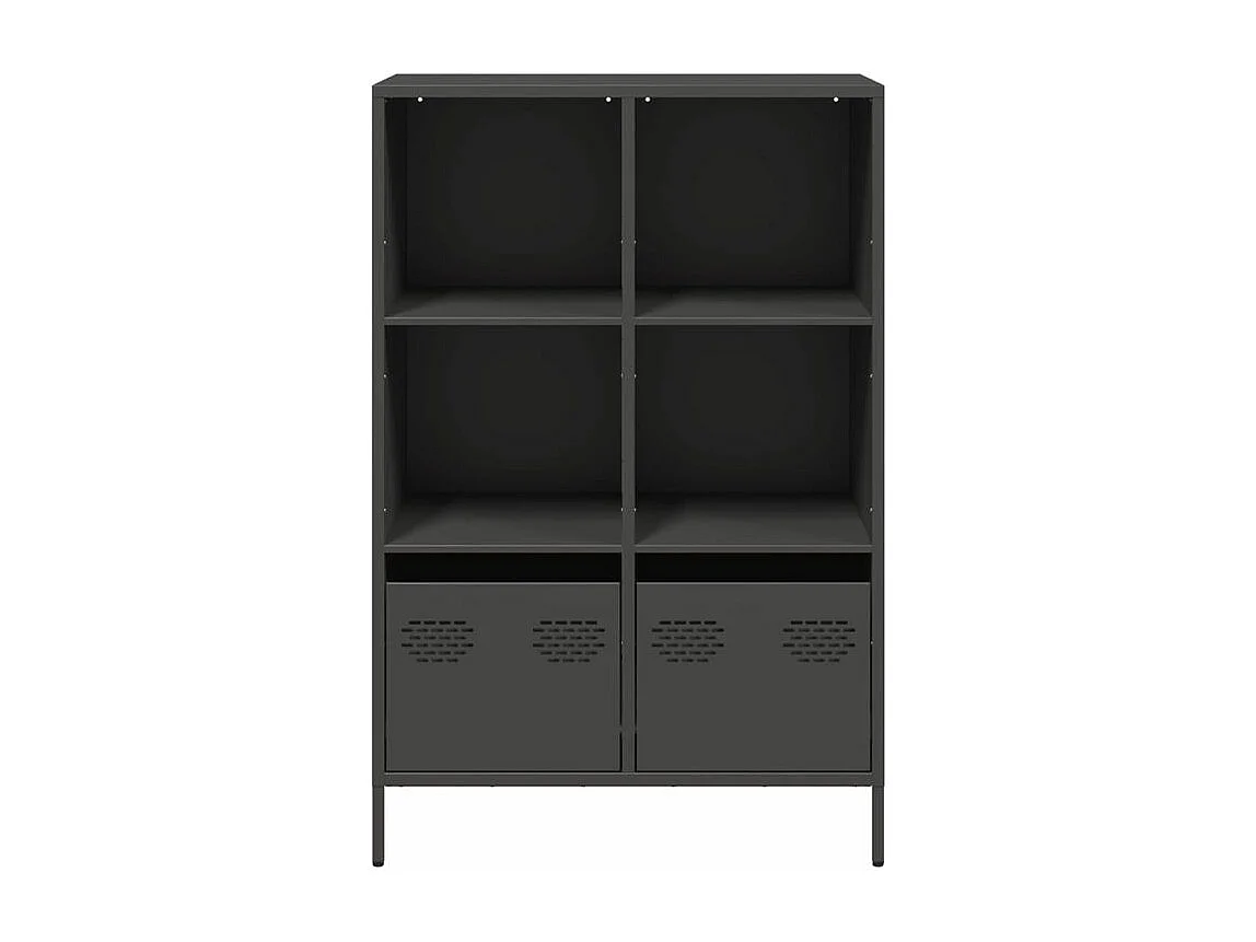 Buffet haut noir 68x39x103,5 acier