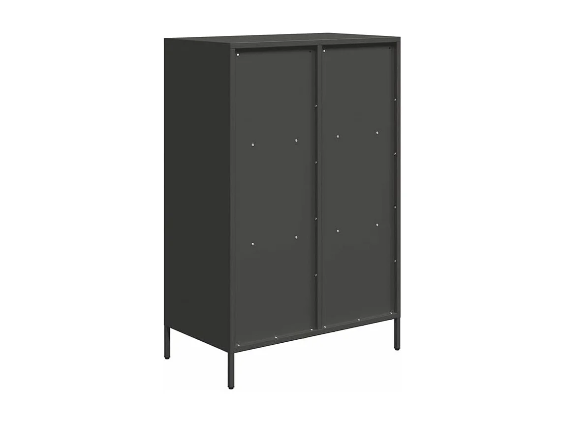 Buffet haut noir 68x39x103,5 acier