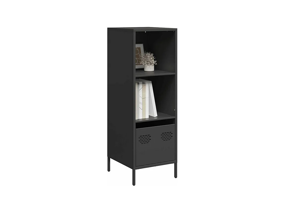 Buffet haut noir 35x39x103,5 acier
