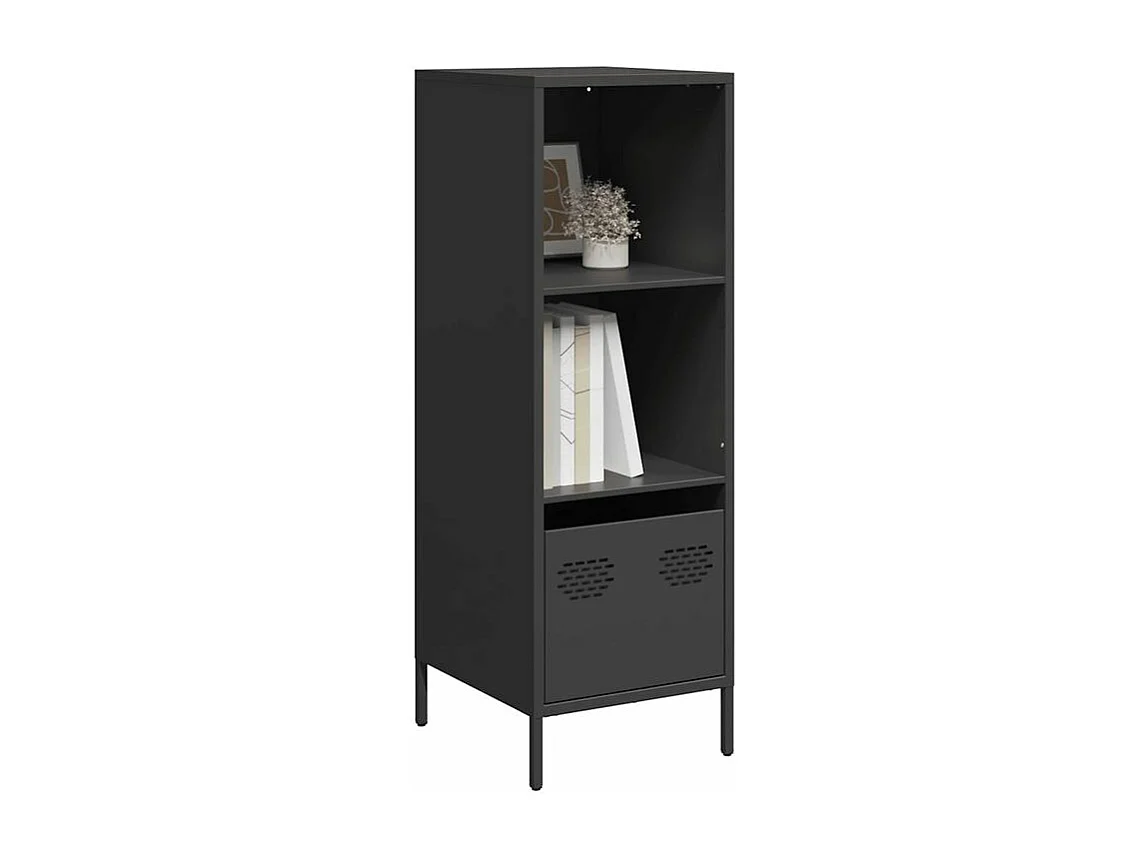 Buffet haut noir 35x39x103,5 acier