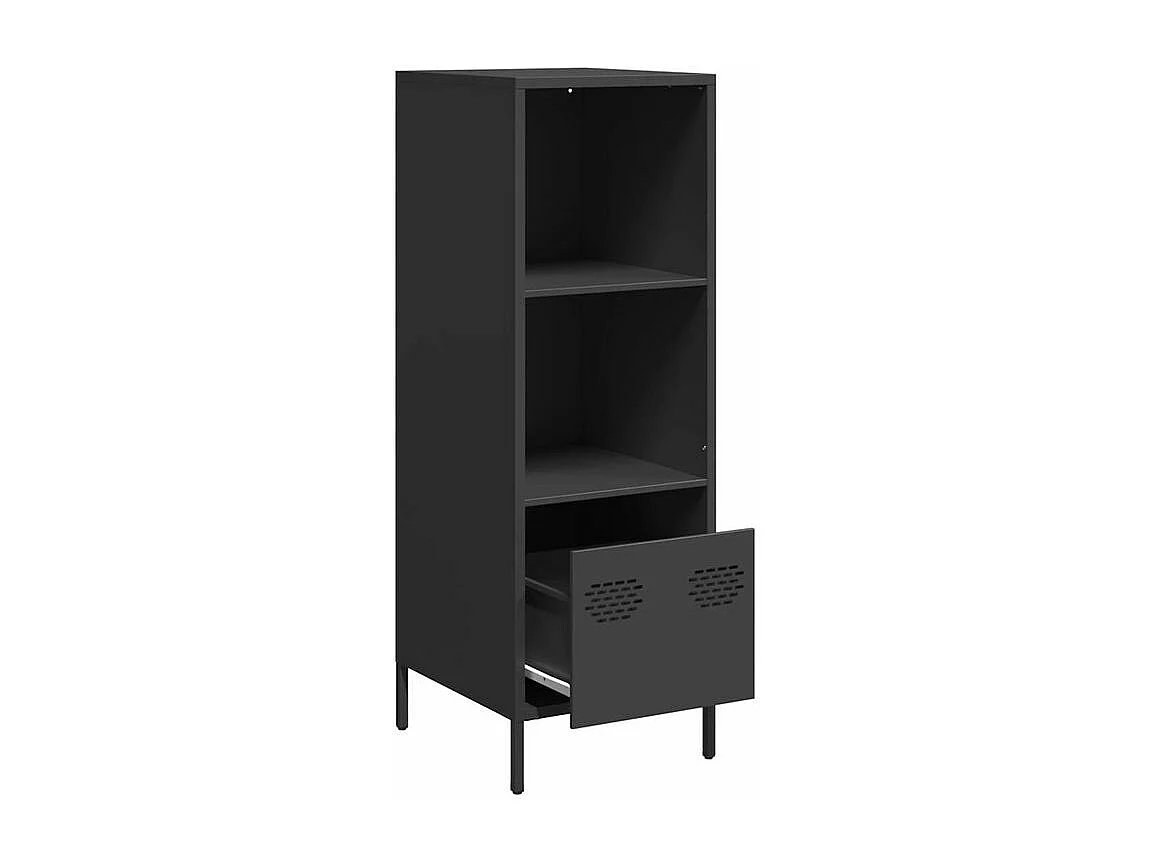 Buffet haut noir 35x39x103,5 acier