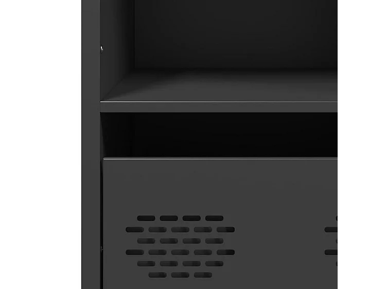 Buffet haut noir 35x39x103,5 acier