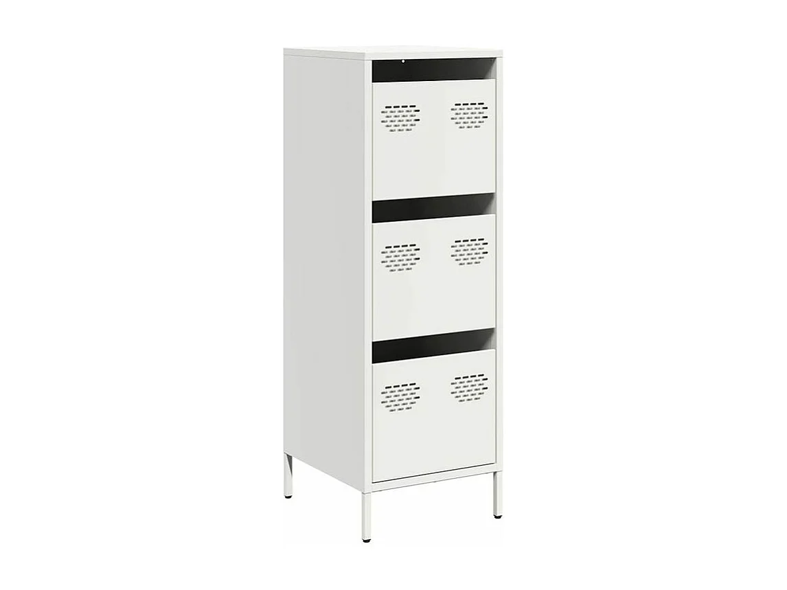 Buffet haut blanc 39x35x103,5 acier