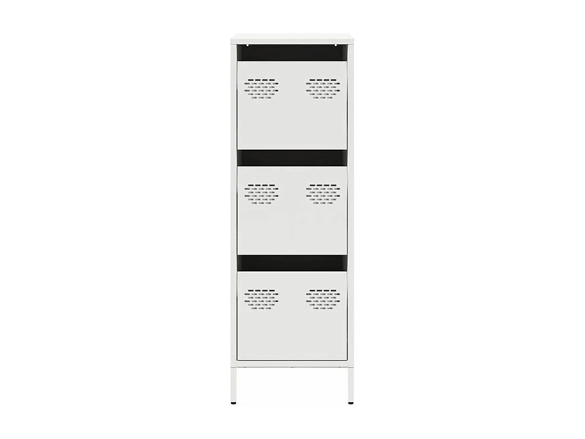 Buffet haut blanc 39x35x103,5 acier