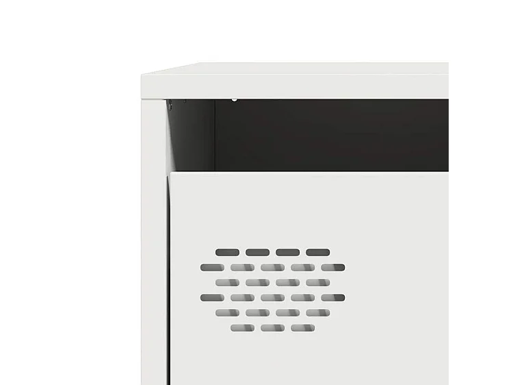 Buffet haut blanc 39x35x103,5 acier