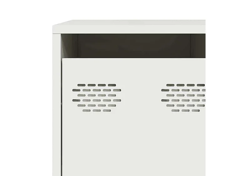 Buffet blanc 135x39x103,5 acier laminé à froid