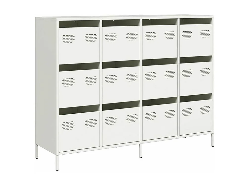 Buffet blanc 135x39x103,5 acier laminé à froid