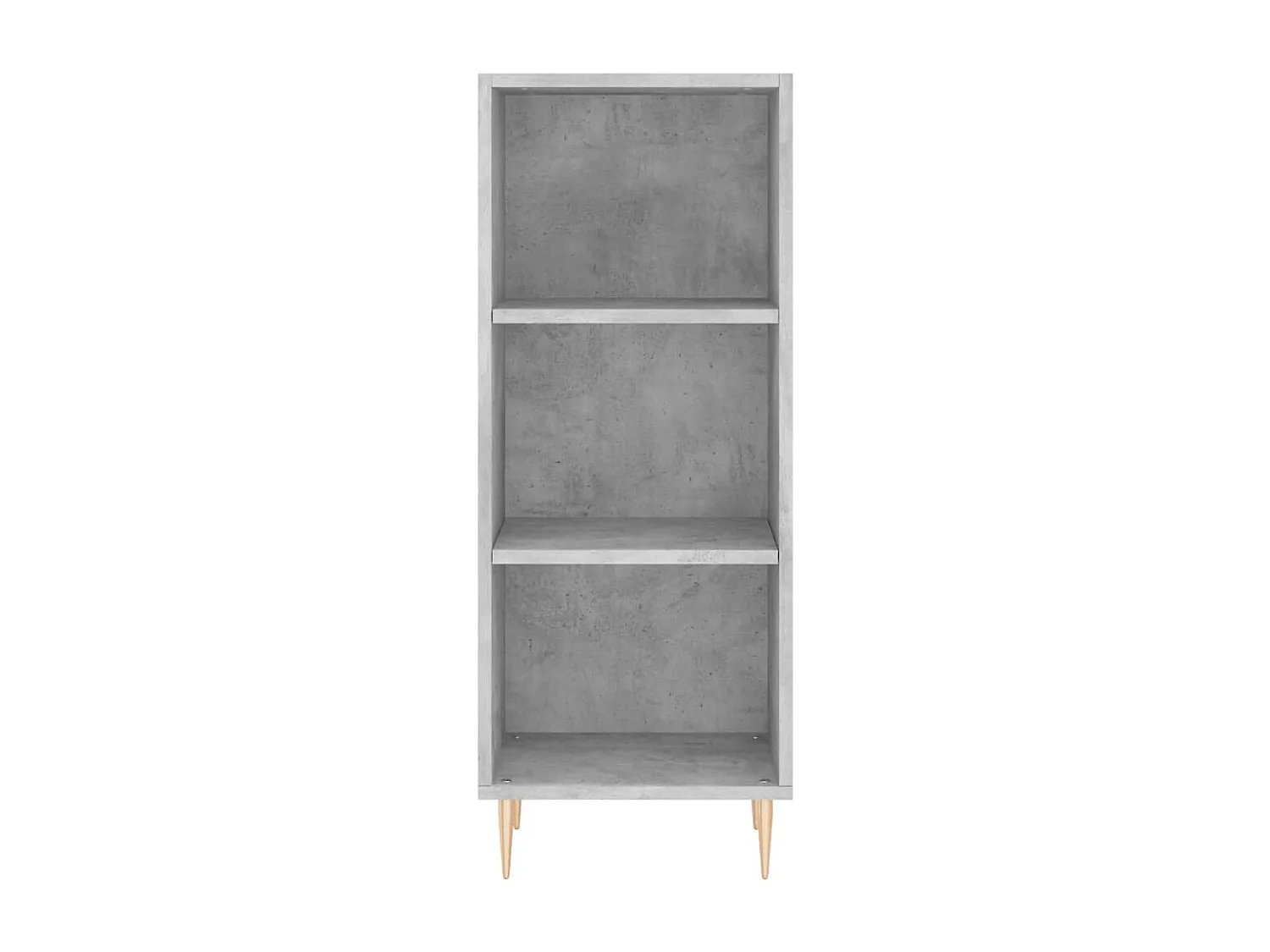Buffet haut Gris béton 34,5x34x180 Bois d'ingénierie