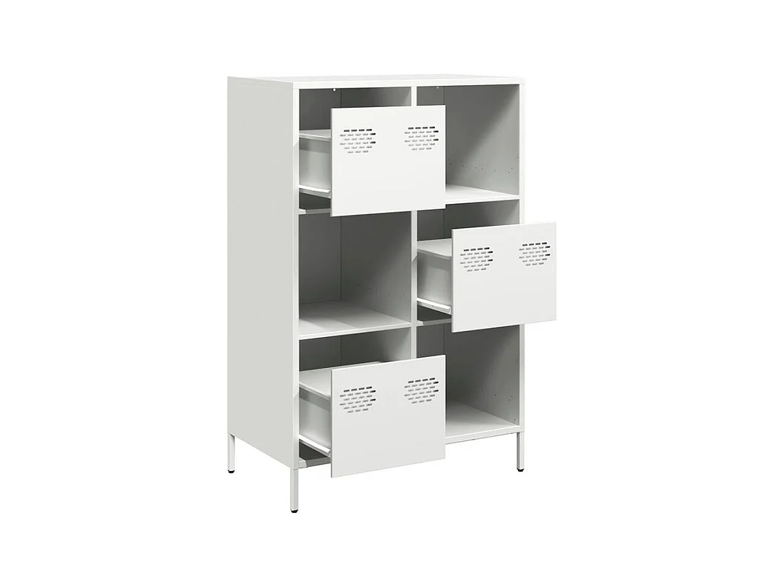 Buffet haut blanc 68x39x103,5 acier