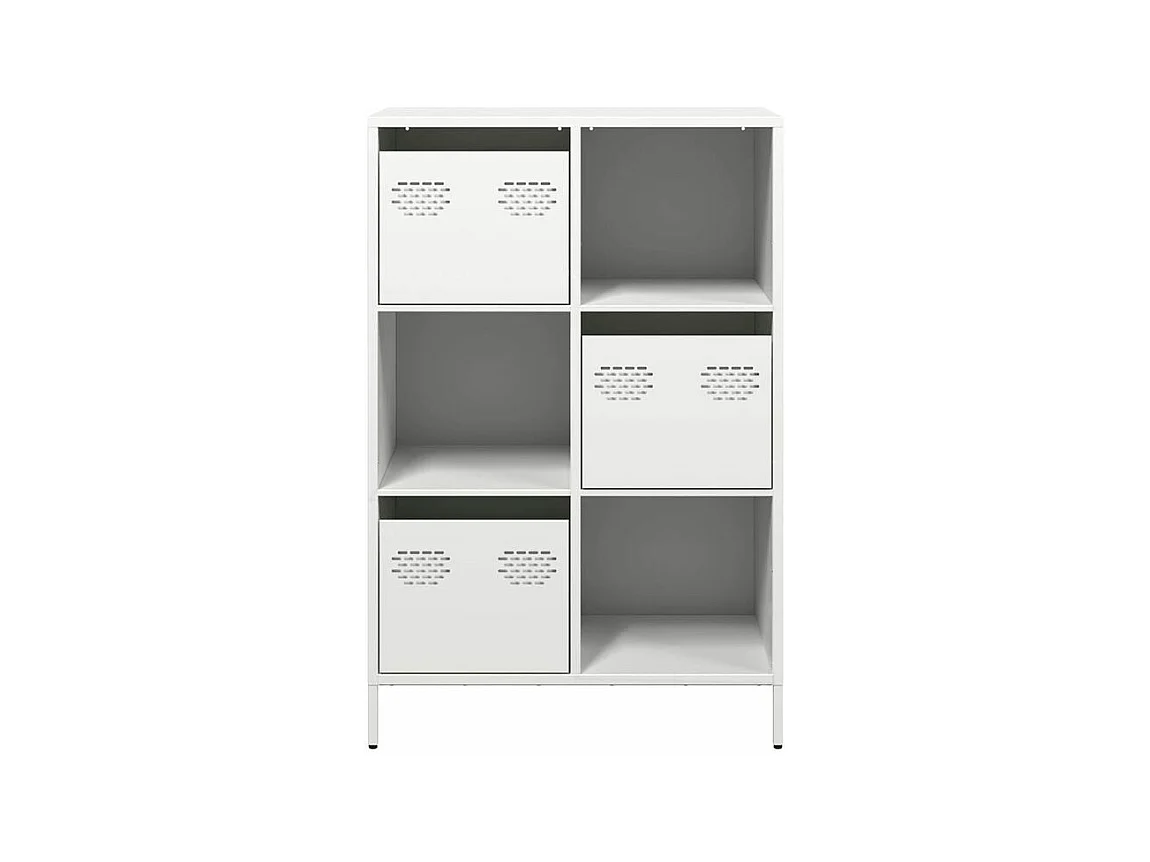 Buffet haut blanc 68x39x103,5 acier