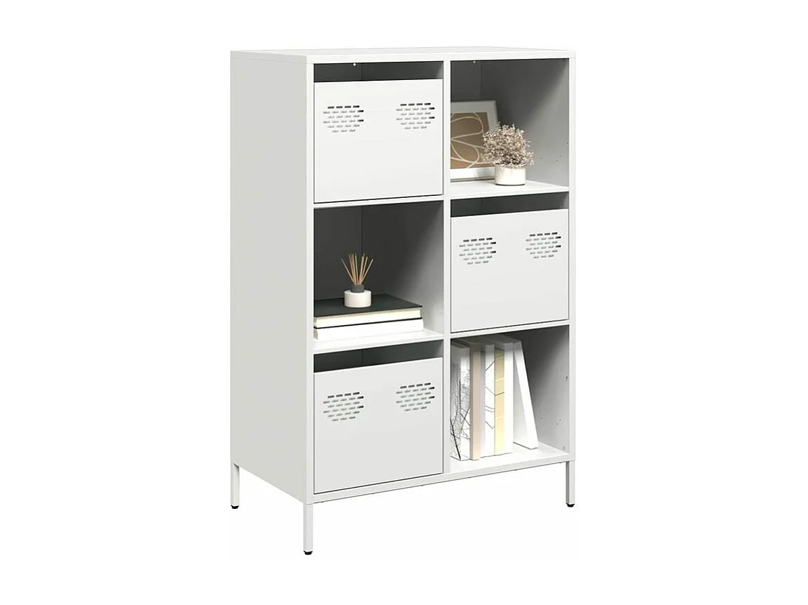 Buffet haut blanc 68x39x103,5 acier