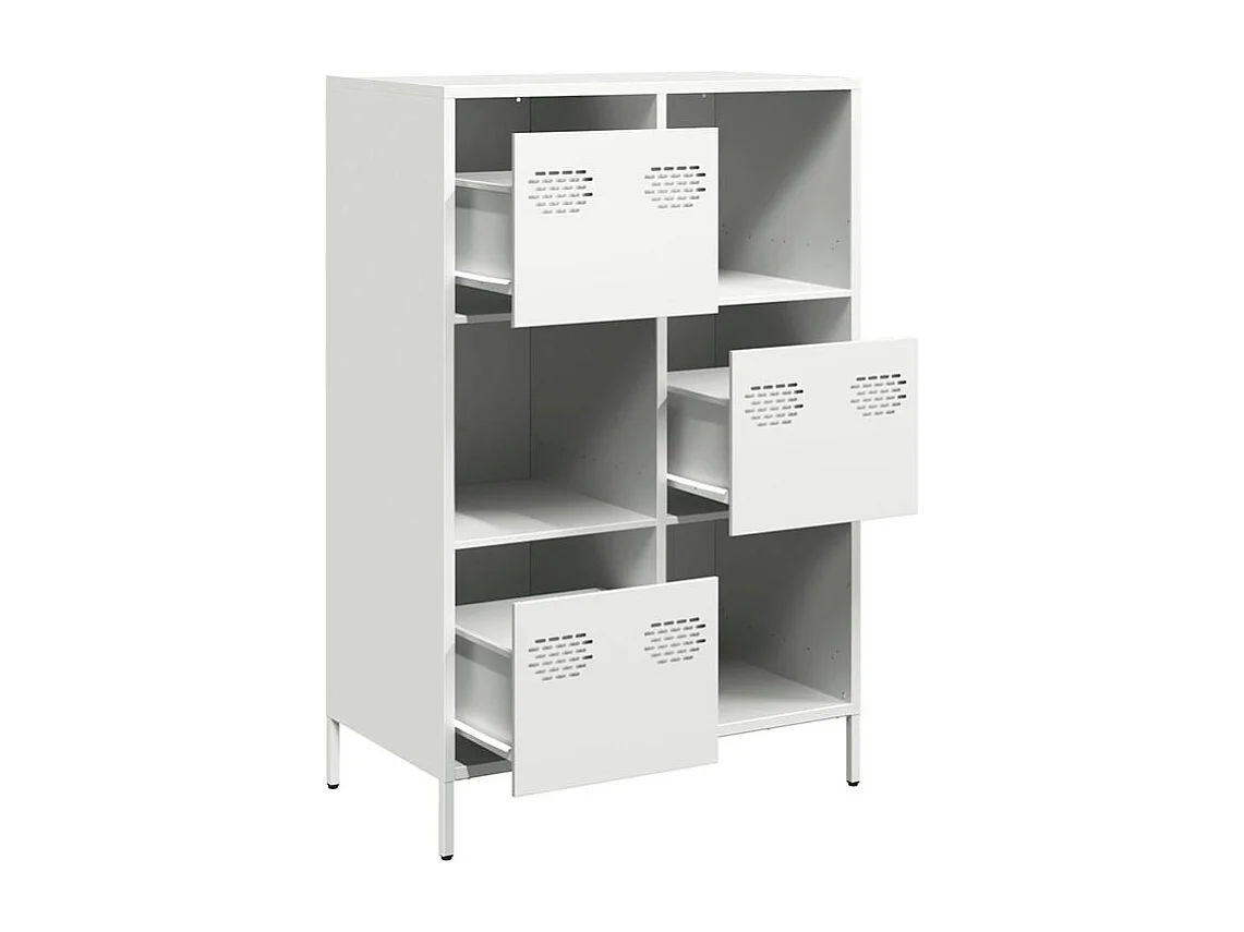 Buffet haut blanc 68x39x103,5 acier