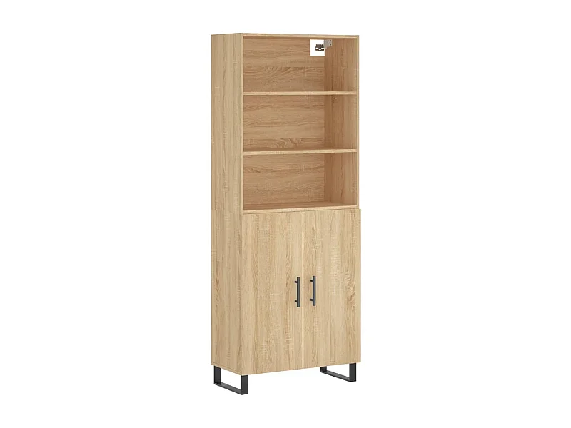 Buffet haut Chêne sonoma 69,5x34x180 Bois d'ingénierie