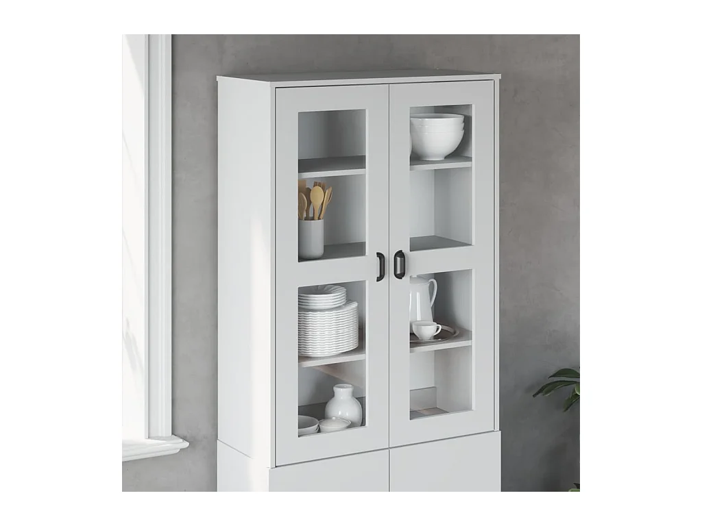 Dessus pour buffet VIKEN blanc bois de pin solide