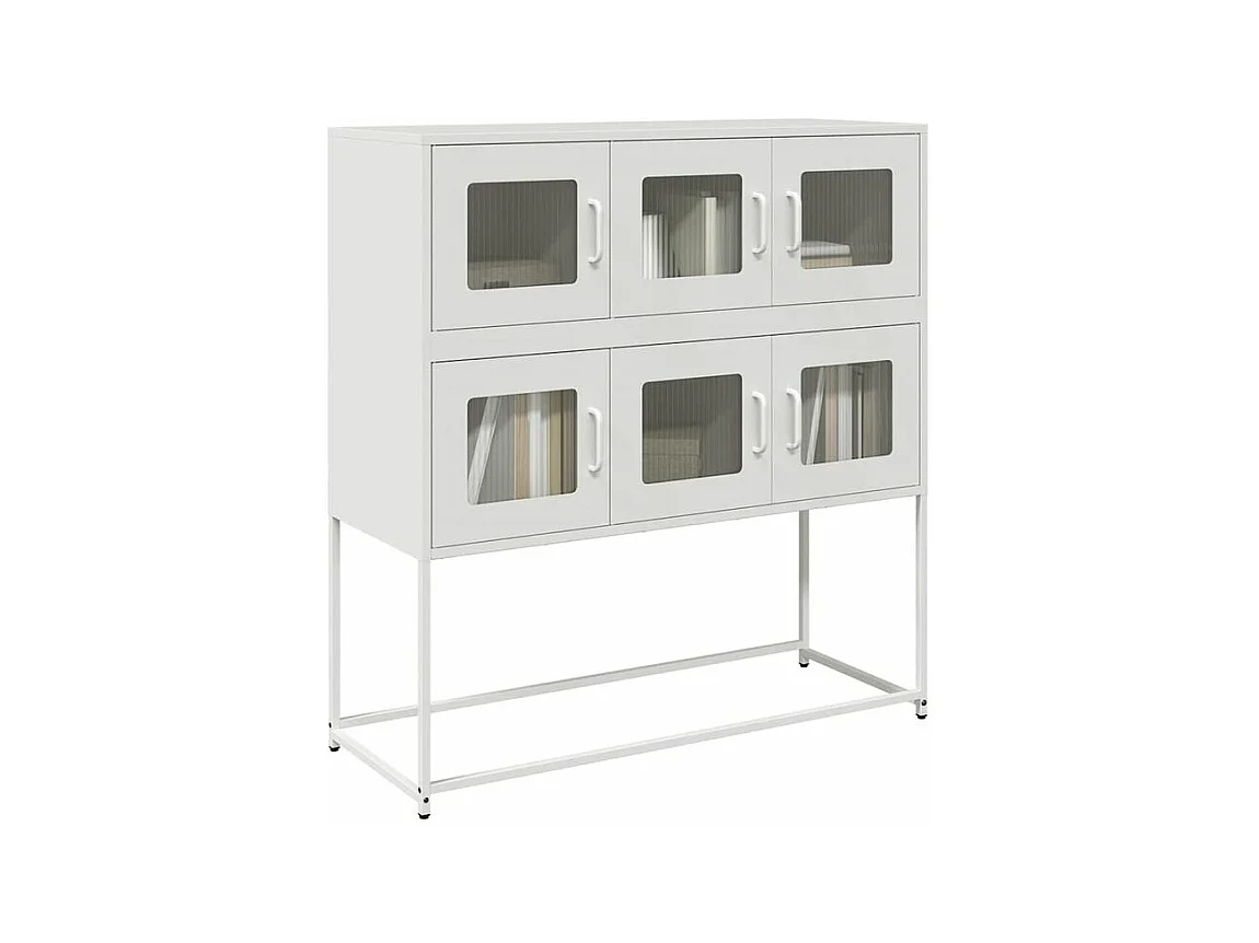 Buffet blanc 100,5x39x107 acier laminé à froid