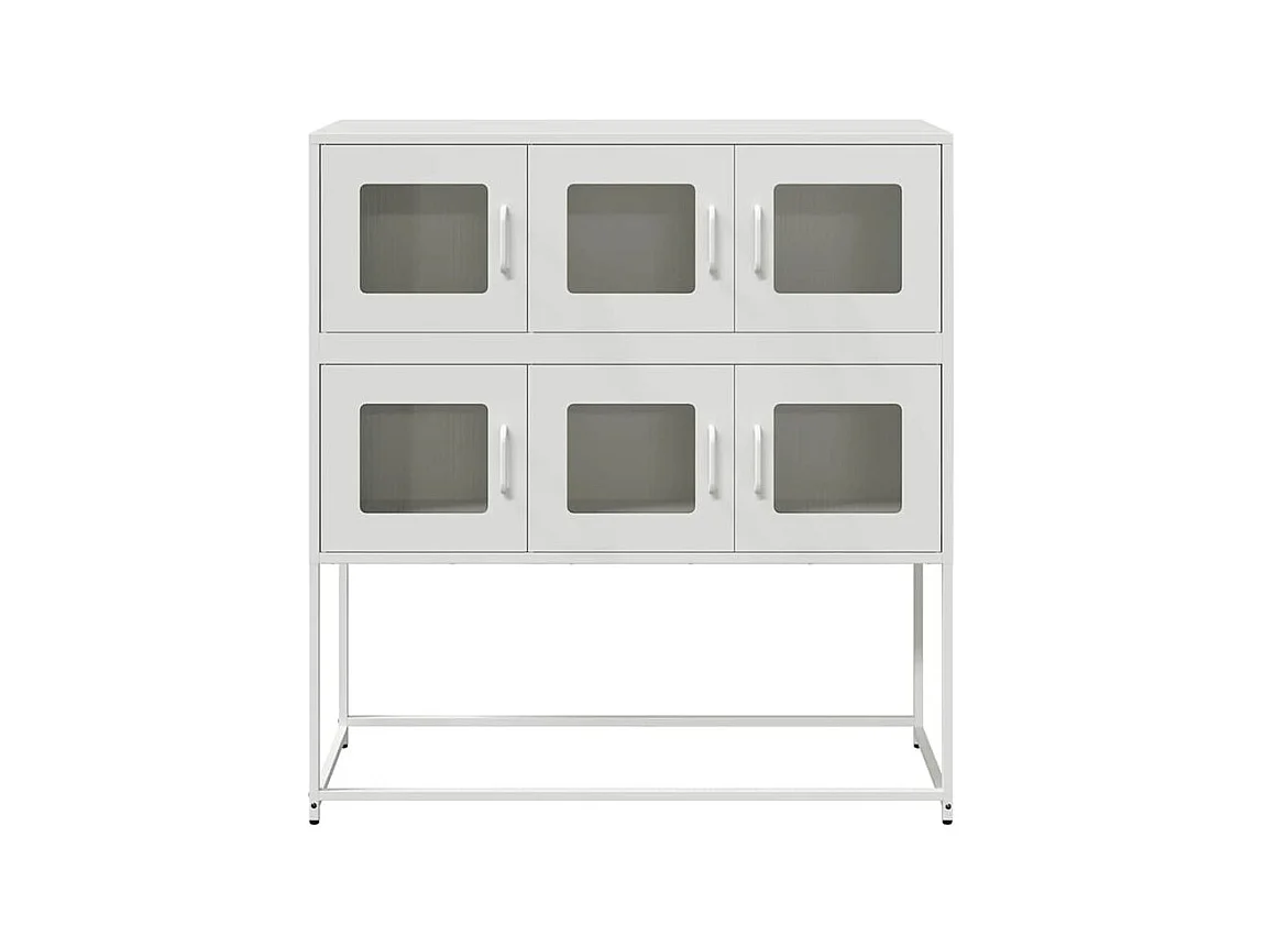 Buffet blanc 100,5x39x107 acier laminé à froid